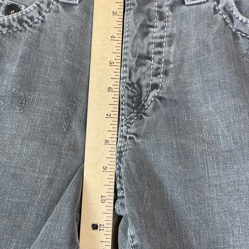 True Religion Men Geno Cut Off Jean‎ Shorts Gray Size 32 Distressed